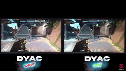 gaming monitor with dyac
