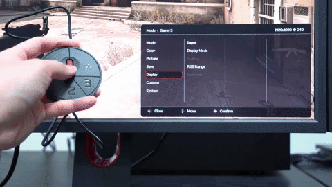 zowie gaming monitor osd