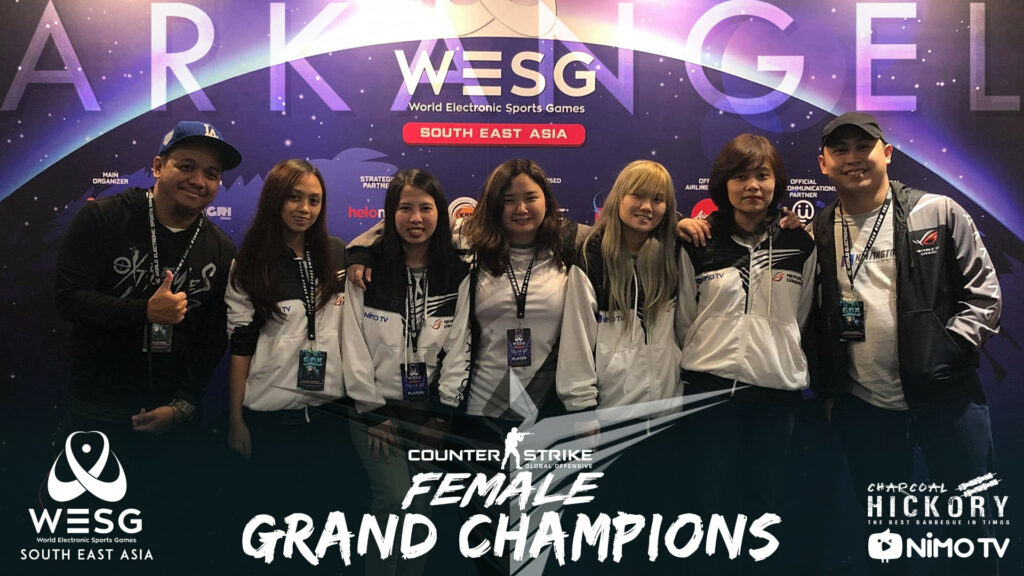 WESG SEA 2018 Female champions, ArkAngel Female(Photo courtesy of WESG SEA)