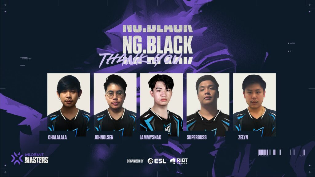 NG.Black at VCT Masters 1 - Southeast Asia(Photo courtesy of ESL Thailand)