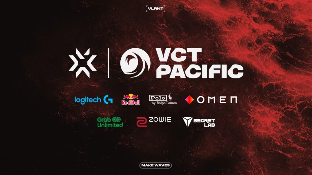 Sponsors of the VCT Pacific League 2023(Photo courtesy of VALORANT Esports)