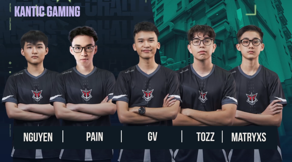 Kantic Gaming roster at VCT Stage 3 Vietnam(Photo courtesy of VALORANT Esports Vietnam)