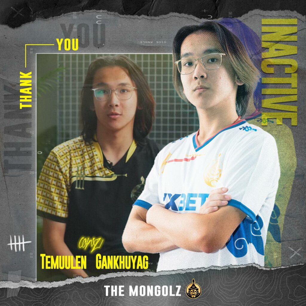 consz has been moved to MGLZ's inactive roster as of January 30, 2025(Photo courtesy of The MongolZ)