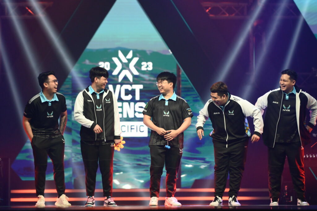 NAOS Esports at VCT Ascension Pacific 2023 in Bangkok, Thailand(Photo courtesy of VCT Pacific)