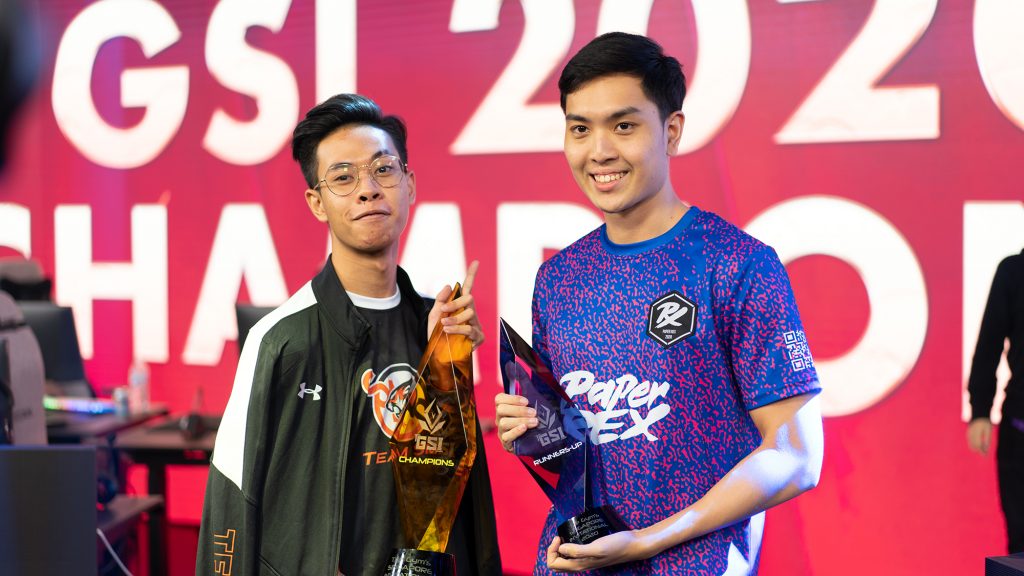 ZesBeeW and current team mate, Joshua "JdFaker" Fok at 'TheGym Singapore Invitational 2020" in November, 2020