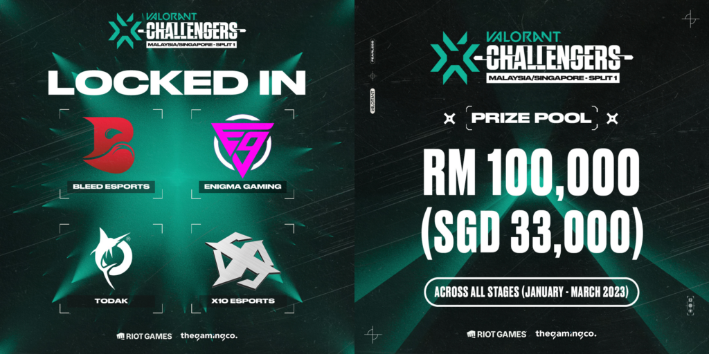 Bleed Esports and the new Enigma Gaming roster headline the four-team invite list for the competition(Photo courtesy of VALORANT Esports MY/SG)