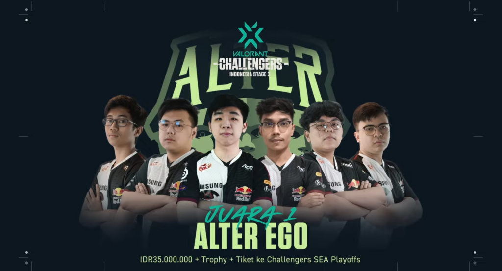 Alter Ego, winner of VCT Indonesia Stage 3 Challengers 2(Photo courtesy of VALORANT Esports Indonesia)