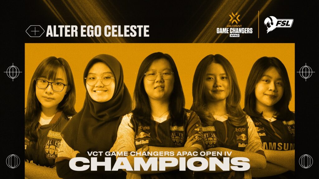 Indonesia's Alter Ego Celeste are one of the favorites to secure a spot at the VCT Game Changers Championship(Photo courtesy of FSL)