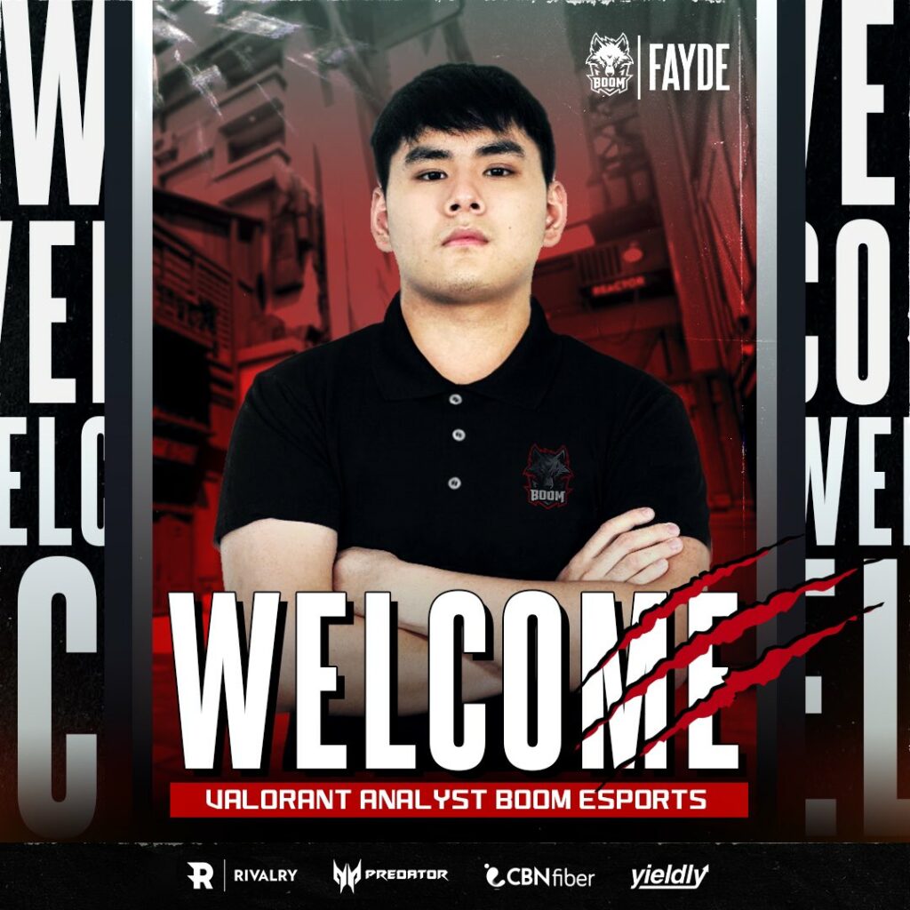 (Photo courtesy of BOOM Esports)