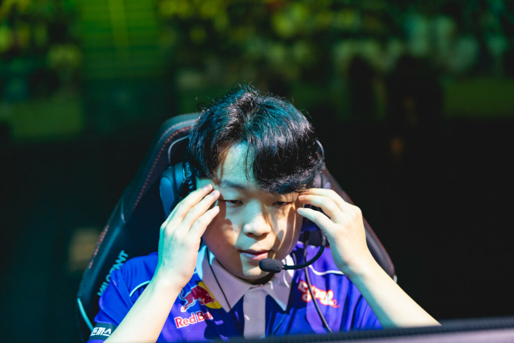 stax, BuZz, and Zest were feeling under the weather during the match versus Cloud9(Photo courtesy of Colin Young-Wolff/Riot Games)