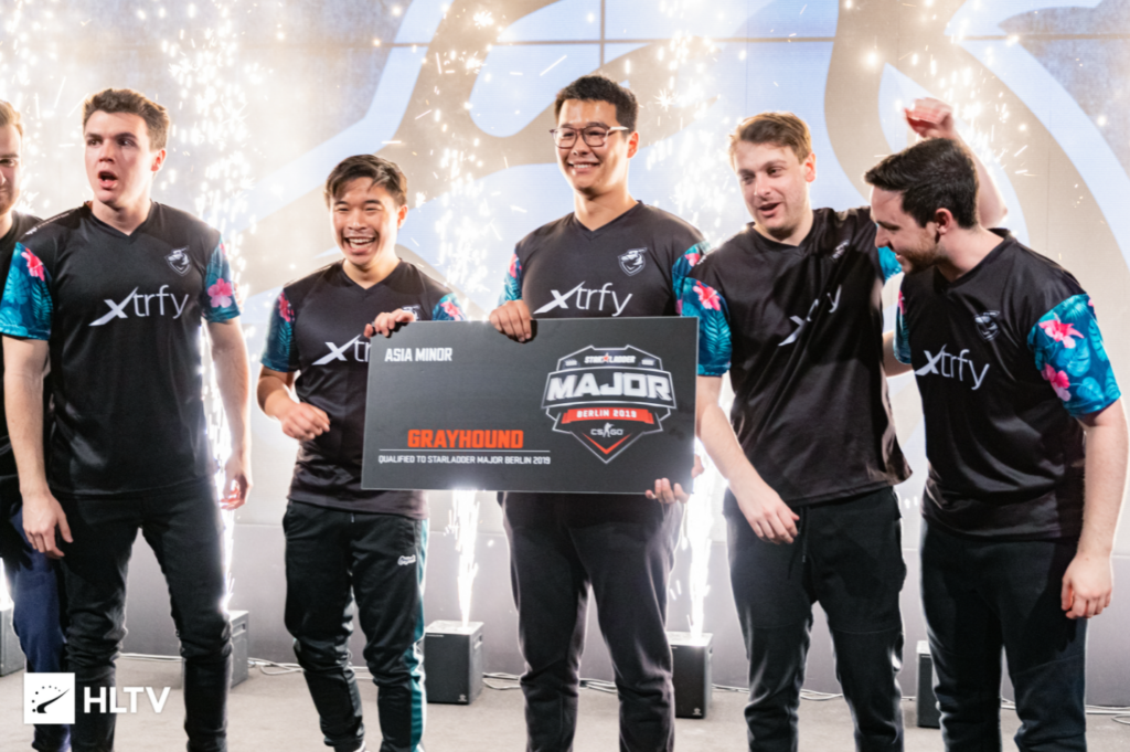 Grayhound Gaming - the champions of Asian Minor Championship - Berlin 2019 (Photo courtesy of HLTV)