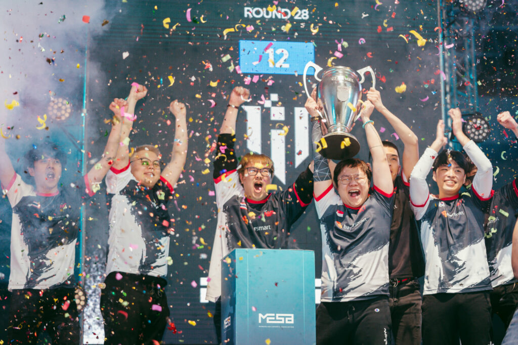 ImpressioN concluded his time with Team NKT with a MESA Nomadic Masters 2022 trophy, the first and only offline competition the team attended to this date(Photo courtesy of Mongolian Esports Association)