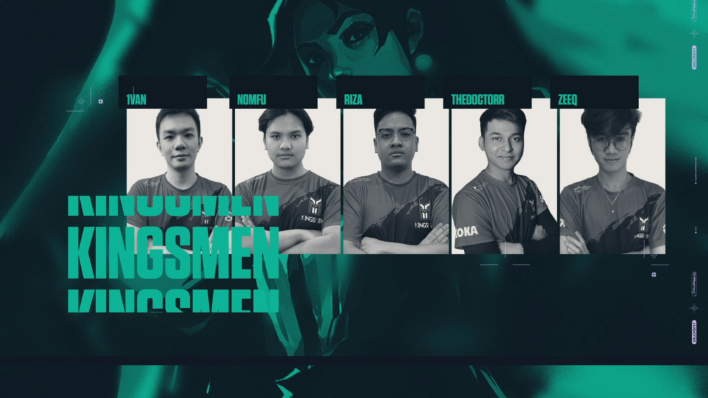 Kingsmen in VCT MY/SG Stage 1 Challengers(Photo courtesy of VALORANT Esports)