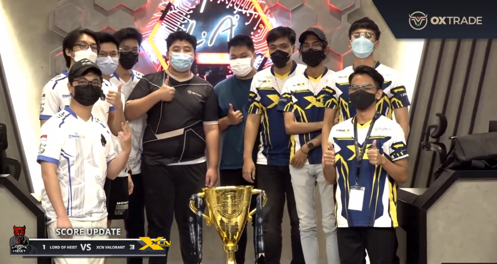 XcN Gaming's last trophy with krozera, winning against Lord of Heist 3-1 in the grand final of Oxtrade VALORANT(Screengrab via YAMISOK)