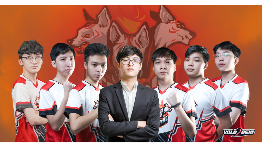 Yoon "Malix" Kyung-ho (center) with CERBERUS Esports