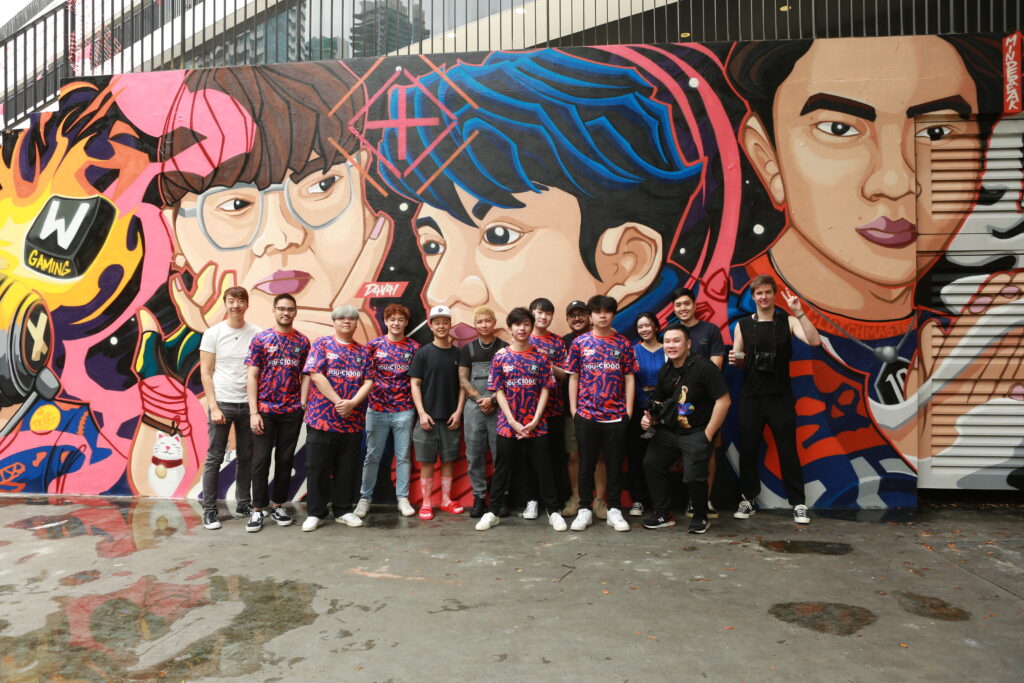 Paper Rex players, staff, and content creators were present at the inauguration on Sunday, August 21(Photo courtesy of Paper Rex)