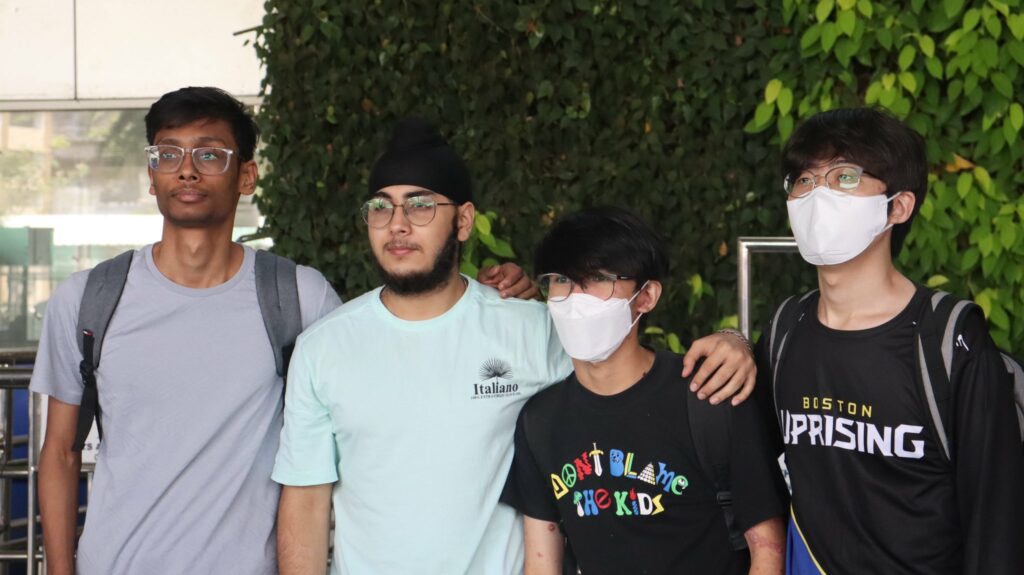 Ghost (second from left) is now seeking a new team to represent(Photo courtesy of Skyesports)