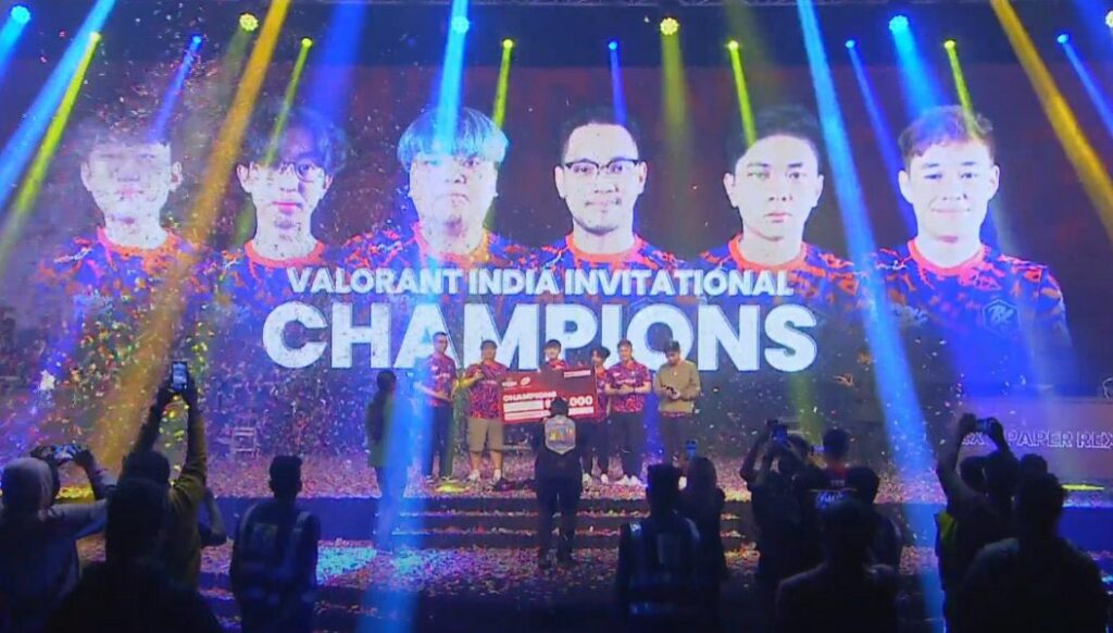 VALORANT India Invitational is the first international LAN title of Paper Rex (Screengrab via Galaxy Racer India)