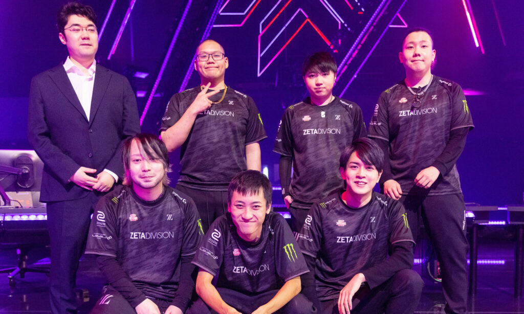 Reita (bottom left) was a part of ZETA DIVISION back when they qualify for VCT Masters Berlin (Photo courtesy of Colin Young-Wolff/Riot Games)