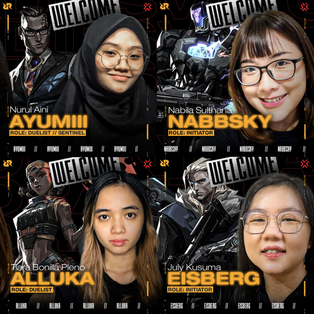 Providing the bulk of the new RRQ Kaguya roster is the former Alter Ego Celeste quartet(Photo courtesy of RRQ)