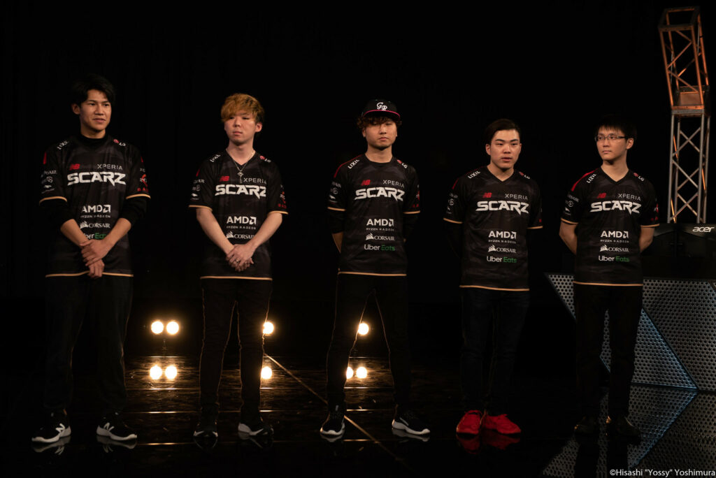 Longtime players ryota- (two from right) and marin (far left) are no longer bound to SCARZ(Photo courtesy of Hisashi Yoshimura)