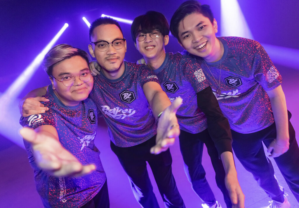 shiba (two from right) with Paper Rex at Masters 3 Berlin(Photo courtesy of Colin Young-Wolff/Riot Games)