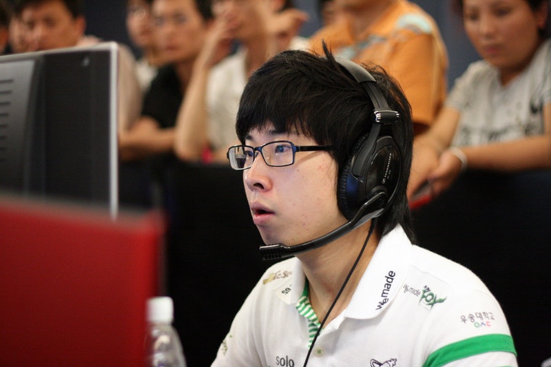 Young Keun-chul "solo" Kang at Intel Extreme Masters Season IV Global Challenge Chengdu (2009)(Photo courtesy of HLTV)