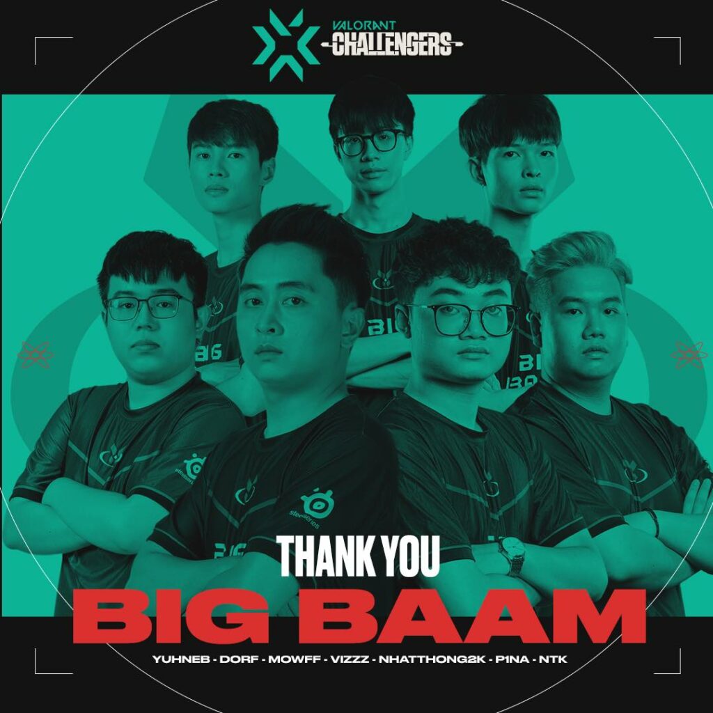 Team Big BAAM disband after 20 months(Photo courtesy of VALORANT Vietnam/Riot Games)