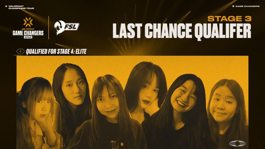 W Streak Esports Female have qualified for the US$35,000 Elite stage(Photo courtesy of FSL)