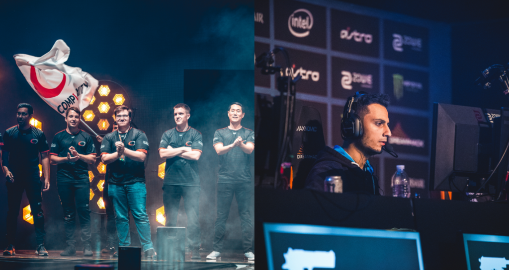 yay (compLexity) and FNS (CLG)(Photo courtesy of HLTV)