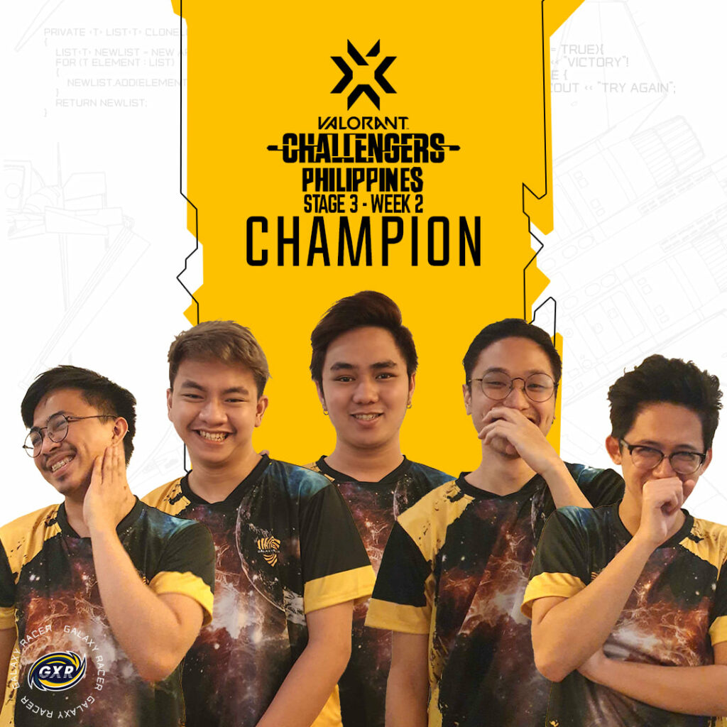 Galaxy Racer - The winner of VCT Philippines Stage 3 Challengers 2(Photo courtesy of Galaxy Racer SEA)