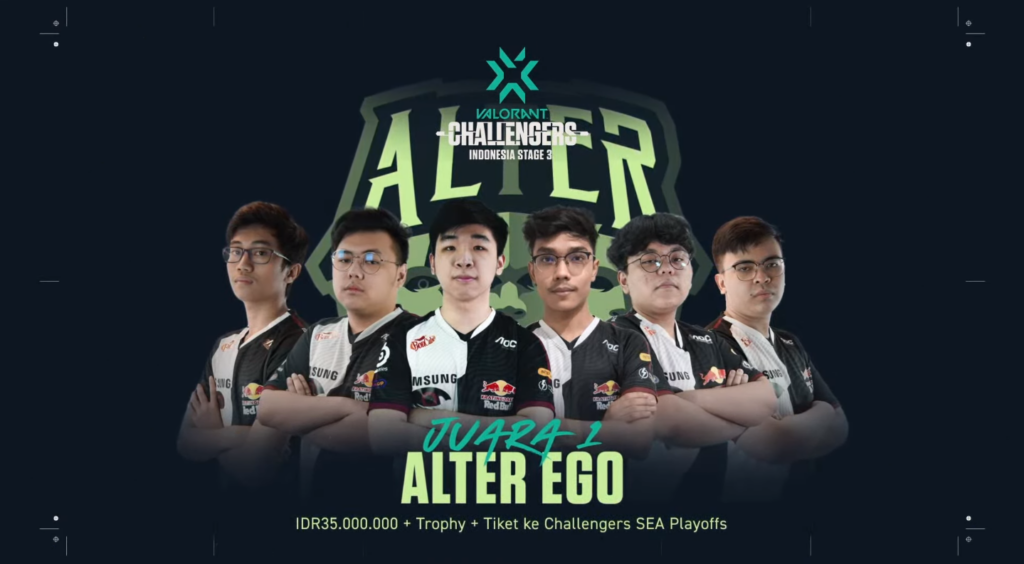 Alter Ego - The winner of VCT Indonesia Stage 3 Challengers 2(Photo courtesy of VALORANT Esports Indonesia)
