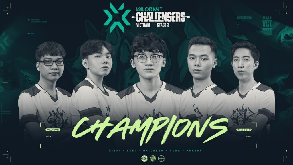 CERBERUS Esports - The winner of VCT Vietnam Stage 3 Challengers 2(Photo courtesy of VALORANT Vietnam)