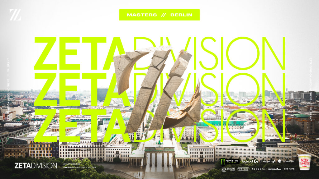 ZETA DIVISION's graphic for their qualification to Masters Berlin. Image credit: ZETA DIVISION.