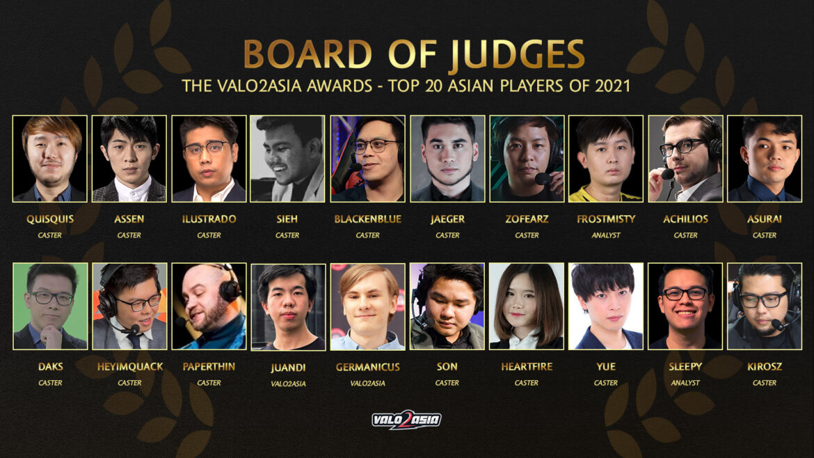 The VALO2ASIA Awards - Top 20 Asian Players Of 2021 - VALO2ASIA