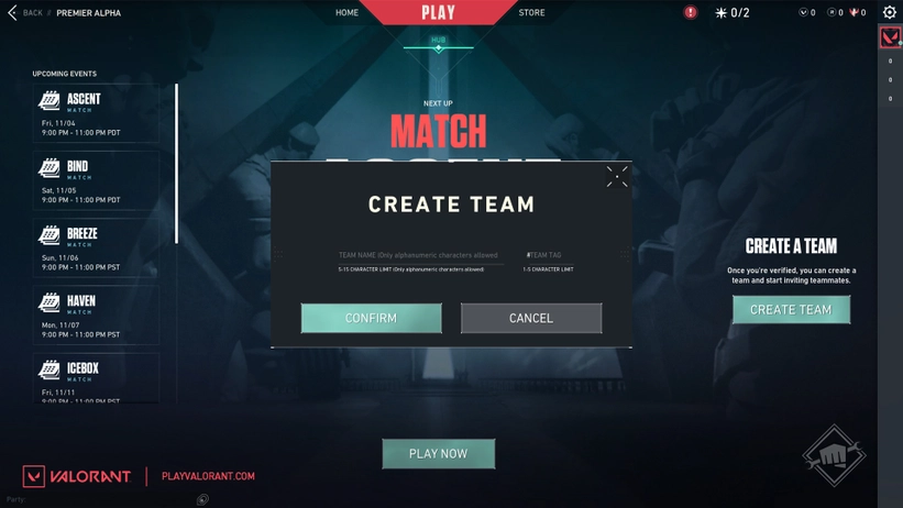 VALORANT's new in-game tournament mode “Premier” enters alpha testing -  VALO2ASIA
