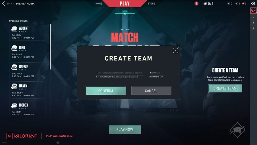 VALORANT's new in-game tournament mode “Premier” enters alpha testing - VALO2ASIA