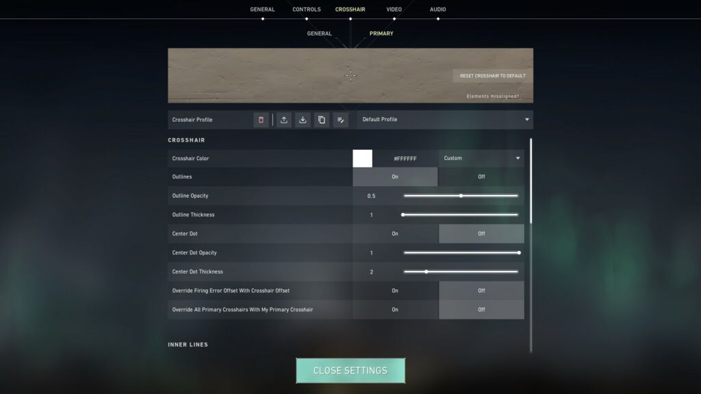 An Overview of All VALORANT Settings in the Settings Menu